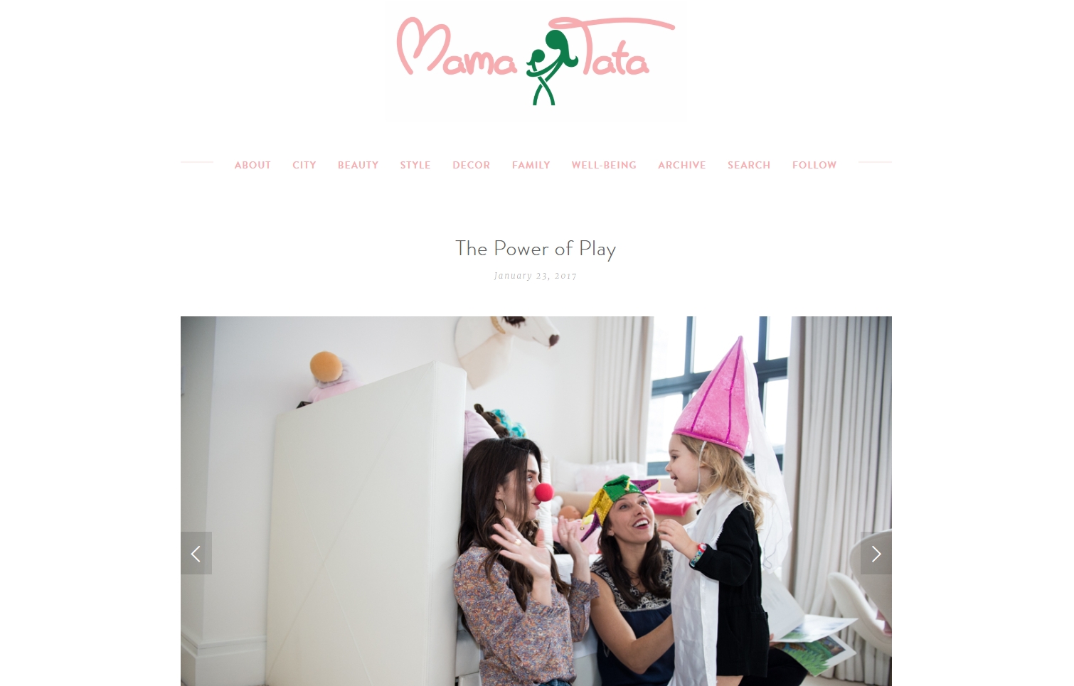 Mama Tata Website Screenshot